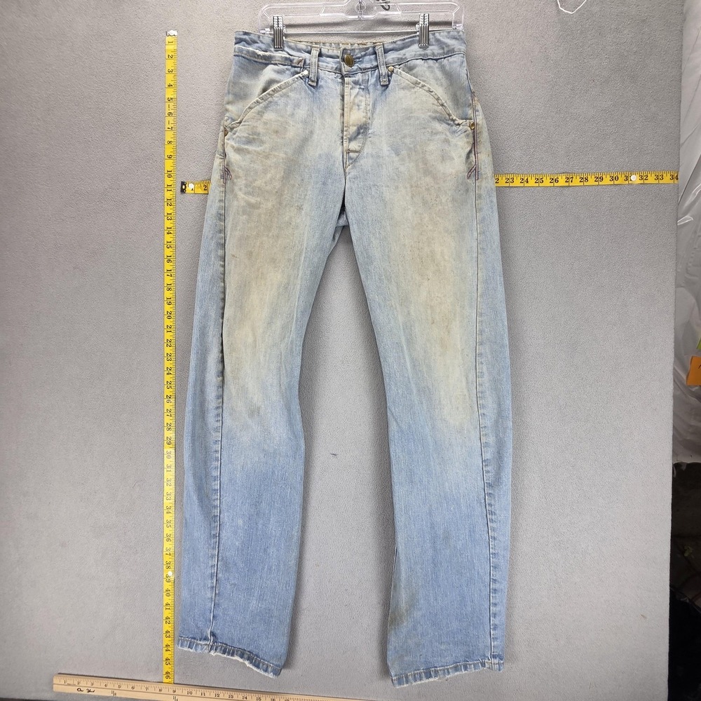 Vintage Levis Engineered Jeans Mens 30x34 Blue Twisted Dirty Wash Button Fly